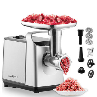 Walmart 1200W Electric Meat Grinder, Electric Food Processor Veggies Shredder with Sausage Stuffer Maker offer