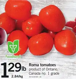 Loblaws Roma tomatoes offer