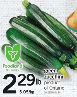 Loblaws Green Zucchini offer