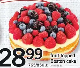 Loblaws Fruit Topped Boston Cake offer