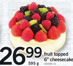 Loblaws Fruit Topped 6'' Cheesecake offer
