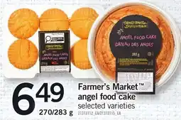 Loblaws Farmer's Market' angel food cake offer