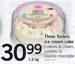 Loblaws Three Sisters ice cream cake offer