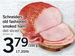 Loblaws Schneiders old fashioned smoked ham offer