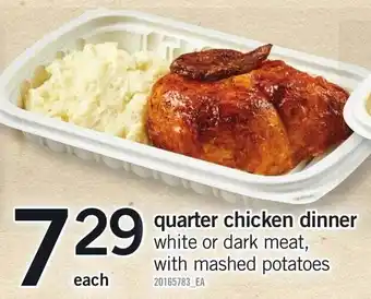 Loblaws Quarter chicken dinner offer