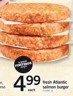 Loblaws Fresh Atlantic salmon burger offer