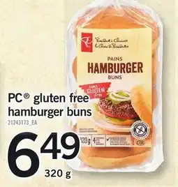 Loblaws PC gluten free hamburger buns offer