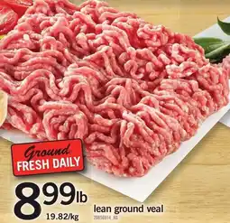 Loblaws Lean ground veal offer