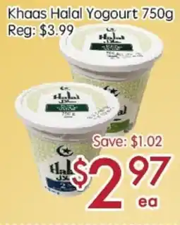Sunny Food Mart Khaas Halal Yogourt offer