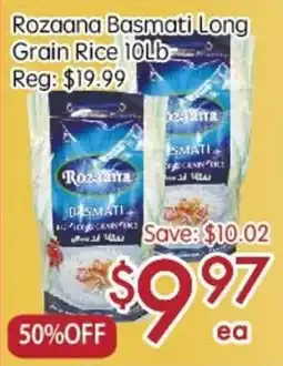 Sunny Food Mart Rozaana Basmati Long Grain Rice offer