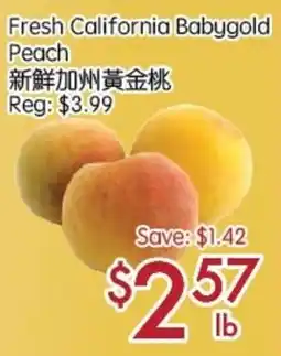 Sunny Food Mart Fresh California Babygold Peach offer