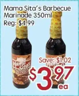 Sunny Food Mart Mama Sita's Barbecue Marinade offer