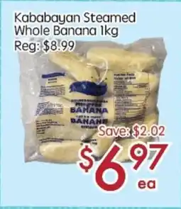 Sunny Food Mart Kababayan Steamed Whole Banana offer