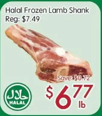 Sunny Food Mart Halal Frozen Lamb Shank offer