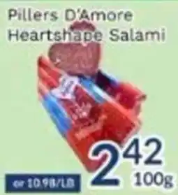 Oceans Fresh Food Market Pillers D'Amore Heartshape Salami offer