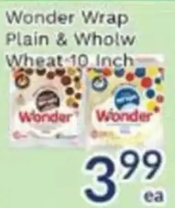 Oceans Fresh Food Market Wonder Wrap: Plain & Wholw Wheat offer