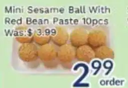 Oceans Fresh Food Market Mini Sesame Ball With Red Bean Paste offer