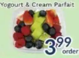 Oceans Fresh Food Market Yogourt & Cream Parfait offer