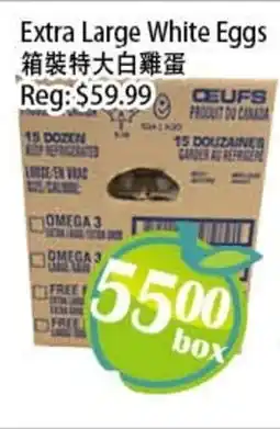 Food Depot Supermarket Extra large white eggs offer