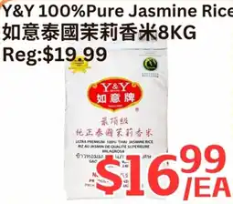 Farm Fresh Supermarket Y&Y 100% Pure Jasmine Rice offer