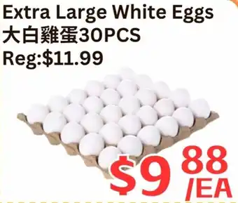Farm Fresh Supermarket Extra large white eggs offer