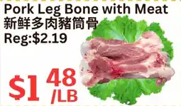 Farm Fresh Supermarket Pork leg bone with meat offer