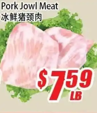 WinCo Food Mart Pork jowl meat offer