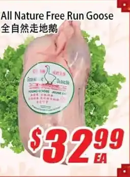 WinCo Food Mart All nature free run goose offer