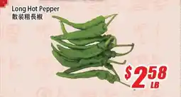 WinCo Food Mart Long Hot Pepper offer