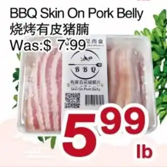 First Choice Supermarket BBQ Skin On Pork Belly offer