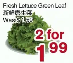 First Choice Supermarket Fresh Lettuce Green Leaf offer