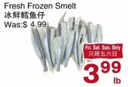 First Choice Supermarket Fresh Frozen Smelt offer