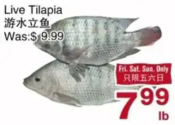 First Choice Supermarket Live Tilapia offer