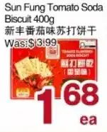 First Choice Supermarket Sun Fung Tomato Soda Biscuit offer
