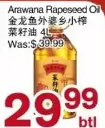 First Choice Supermarket Arawana Rapeseed Oil offer