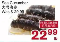 First Choice Supermarket Sea Cucumber offer