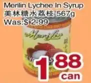 First Choice Supermarket Merilin Lychee In Syrup offer