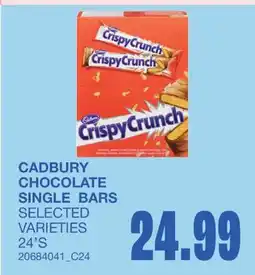 Wholesale Club CHOCOLATE SINGLE BARS, 24'S offer