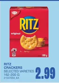 Wholesale Club RITZ CRACKERS offer