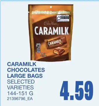 Wholesale Club CARAMILK CHOCOLATES LARGE BAGS offer