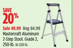Canadian Tire Mastercraft Aluminum 2-Step Stool offer