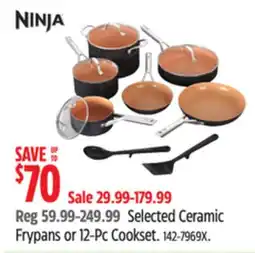 Canadian Tire Selected Ceramic Frypans or 12-Pc Cookset offer