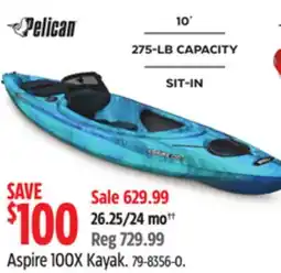 Canadian Tire Aspire 100X Kayak offer
