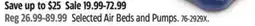 Canadian Tire Selected Air Beds and Pumps offer