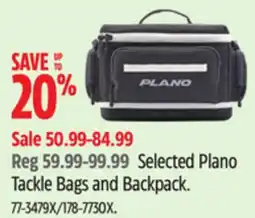 Canadian Tire Selected Plano Tackle Bags and Backpack offer
