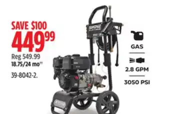Canadian Tire SIMONIZ GAS Pressure Washer offer