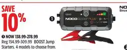 Canadian Tire NOCO BOOST Jump Starters offer