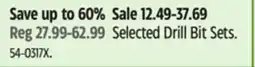 Canadian Tire MASTERCRAFT Selected Drill Bit Sets offer