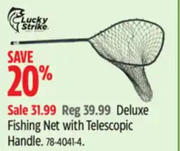 Canadian Tire Lucky Strike Deluxe Fishing Net with Telescopic Handle offer