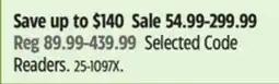 Canadian Tire Selected Code Readers offer